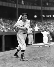 Roger M Cramer of the Boston Red Sox swinging a bat in 1936 Baseball Old Photo
