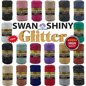 CORDINO TRE SFERE SWAN® SHINY GLITTE R 250 gr. X BORSE E VARIE FERRI O UNC. 2/4 - Imagen 1 de 18