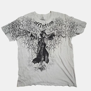 Affliction X Korn Scarecrow Signature Series Graphic T-Shirt 3XL Skull Grunge - Picture 1 of 7