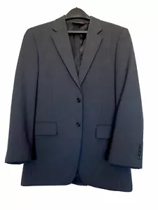 Jos A Bank Classic Mens 38R 100% Wool Sport Coat Blazer Jacket Charcoal 2 Button - Picture 1 of 12