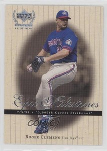 1999 Upper Deck Century Legends Epic Milestones Roger Clemens #EM5