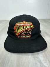 Vintage Budweiser Halloween Shreeek-end Snapback Hat Black Bud RARE 90s