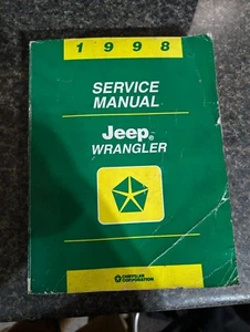 1998 Jeep Wrangler OEM FACTORY Service Repair Manual - Picture 1 of 3