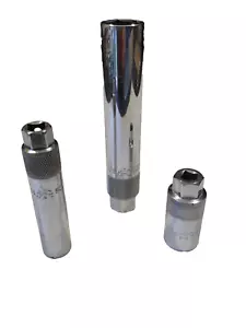 Mac Tools USA 3 Piece 3/8” Drive Spark Plug Socket Set SCD2632RD SC172 SC178R - Picture 1 of 8
