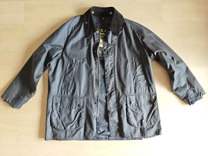 Chaqueta de Caza Barbour OS Bedale Encerada 42 Negra Hecha en Inglaterra De Colección - Imagen 1 de 24