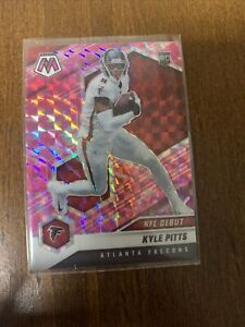 KYLE PITTS 2021 Panini Mosaic NFL Debut PINK CAMO PRIZM Rookie Card, SP Falcons