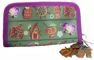 Neu Disney Parks Harveys Shag Trader Sam's Enchanted Tiki Bar Geldbörse mit umlaufendem Reißverschluss - Bild 1 von 6