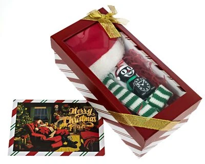 Kit-Cat Klock® Christmas Gift Package - Festive Santa Hat, Interactive Orna - Image 1 of 4