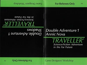 Traveller- Double Adventure 1 Shadows/Annic Nova w/Deck Plans - GDW FS - Picture 1 of 12