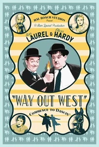 Laurel & Hardy Way Out West 27x40" Pop Art Movie Poster Ltd. Ed. Druck signiert - Bild 1 von 9