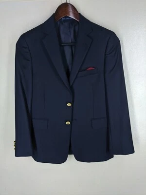 Blazer Joseph Abboud 100 % lana azul para niños 2 Btn ventilación central 13 regular  Foto 1 de 4