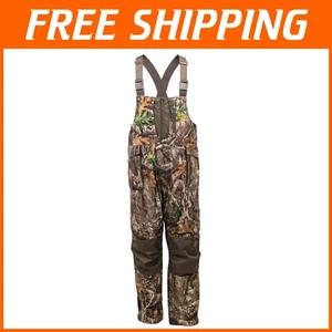 Men’s Insulated Camo Bib Overalls - Ultimate Comfort for Cold Weather Hunting - Picture 1 of 7