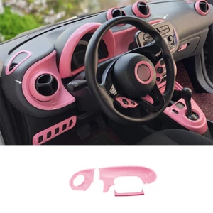 For Benz Smart Fortwo 2015-2020 Bright Pink Central Console Dashboard Panel Trim - Picture 1 of 6
