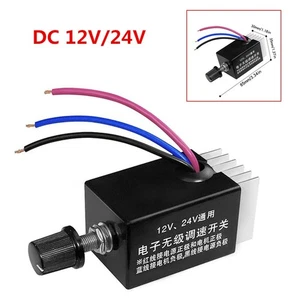 DC 12V/24V Motor Speed Controller Switch Car Truck Fan Heater Control Defroster - Picture 1 of 5