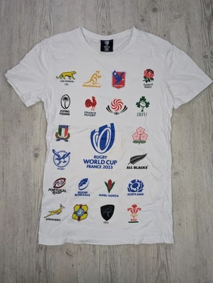 Official Rugby World Cup 2023 All Teams T-Shirt Unisex Fan Tee Size XS White - image 1 of 4