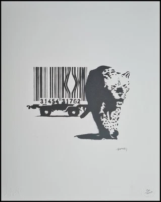 BANKSY * Barcode * 50 x 40 cm * Lithografie * Kunstdruck * limitiert # 40/600 - Bild 1 von 4