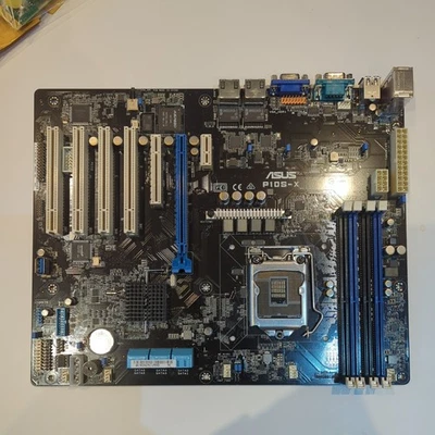 Server ATX Mainboard ASUS P10S-X Rev 1.01 LGA1151 4x DDR4 4x PCI 2x PCIe 2x GbE - Image 1 of 4