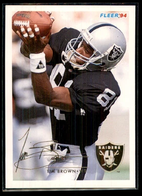 1994 Fleer Tim Brown Los Angeles Raiders #232 - Image 1 of 2