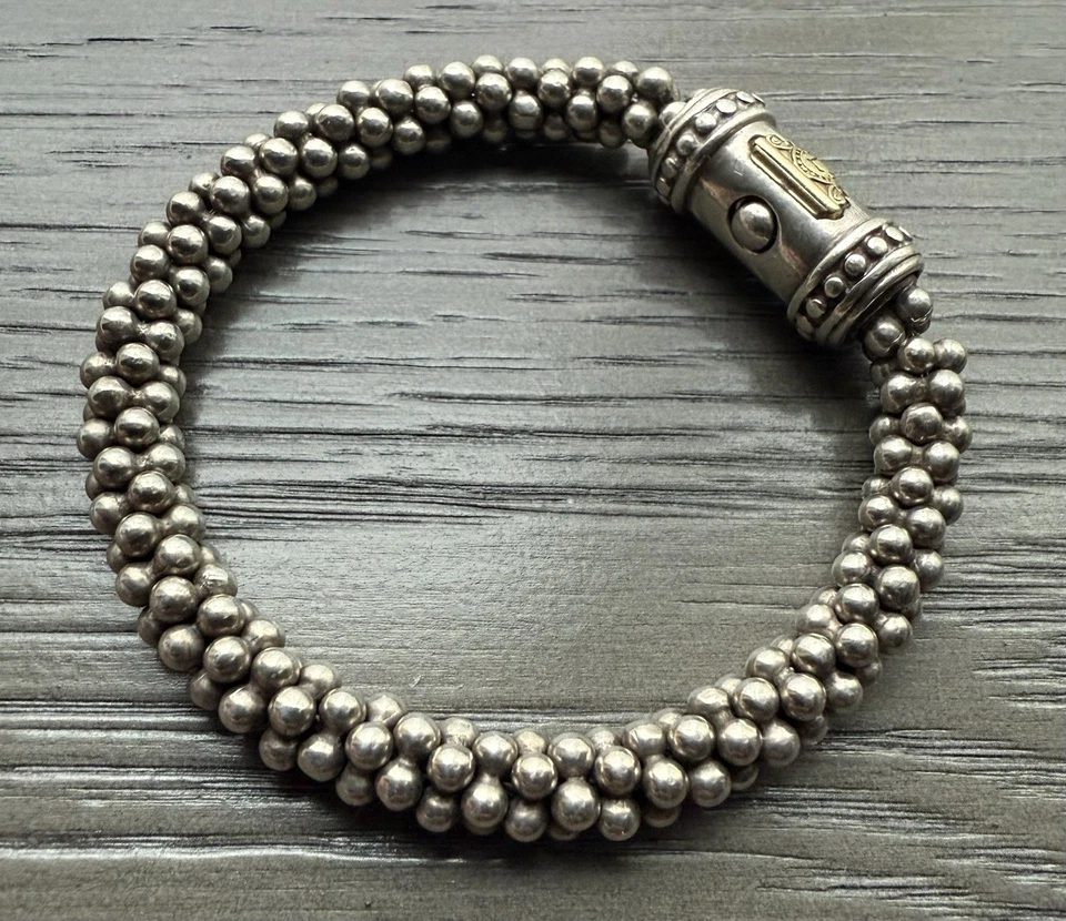 Lagos Caviar Thick Bead Bracelet 925 Sterling 7.5 “ - Image 1 of 4
