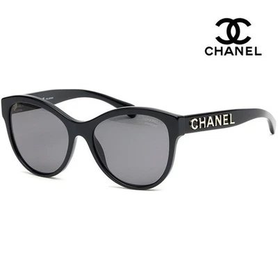 香奈儿猫眼偏光太阳镜 CH5458 C622/T8 73892707 — 第 1/3 张图片