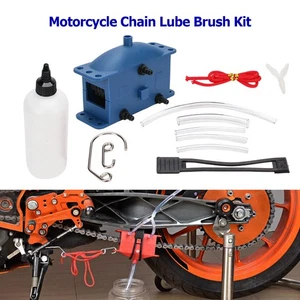 Motorcycle Chain Cleaning Maintain Tool Lube Brush Device Universal Washing Kit - Picture 1 of 22
