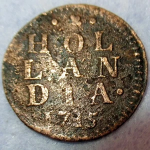 Certificate of Authenticity 1715 Colonial New York Penny Copper Cent Hollandia M - Picture 1 of 5