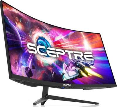 Sceptre 34-Inch Curved Ultrawide WQHD Monitor 3440 x 1440 R1500 up to 165Hz Disp