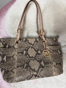 Michael Kors Snake Print Shoulder Bag - Picture 1 of 5