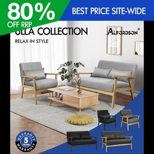 ALFORDSON Armchair Lounge Chair 1/2 Seater Sofa Accent Chair Fabric Loveseat - Picture 1 of 84