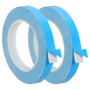 2 Rolls 25mx15mmx0.2mm Thermal Adhesive Tape Double Side Adhesive Thermal Tape - Afbeelding 1 van 7