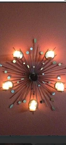 Partylite Starburst Spiegel Wandleuchter Kerzenhalter Neu im Karton - Bild 1 von 2