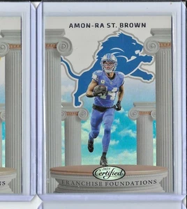 2025 Panini Certified Franchise Foundations Amon-Ra St. brown Detroit Lions  - Bild 1 von 2
