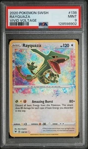 2020 Pokemon Schwert & Schild Vivid Voltage #138 Rayquaza Vivid Voltage PSA 9 - Bild 1 von 2