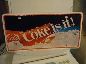 "Coke is it" License Plate - Picture 1 of 2
