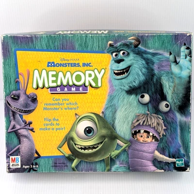 2001 Memory Game Monsters Inc by Milton Bradley 100% COMPLETE Gift - Image 1 of 4