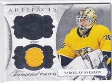 2023-24 UPPER DECK ARTIFACTS TREASURED SWATCHES ROOKIE JERSEY YAROSLAV ASKAROV