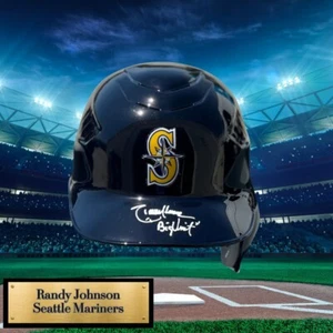 Randy Johnson Autographed signed Seattle Mariners Helmet inscribed "BIG UNIT" - Picture 1 of 8