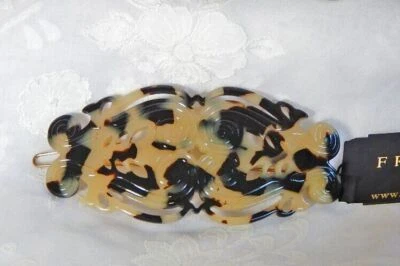 Pinza de pelo France Luxe FILIGRANA SCROLL BARRETTE Tige Boule nueva con etiquetas 3,25" Foto 1 de 4