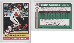 2010 Topps The Cards Your Mom Threw Out Original Back Mike Schmidt #480.2 HOF