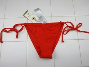 Billabong Good Vibes Bells Orange Side Tie Women's S/8 Bottoms Skimpy Coverage - Picture 1 of 4