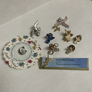 Vintage Guardian Angel Hat Tie Lapel Pins - Lot Of 10 - Picture 1 of 11