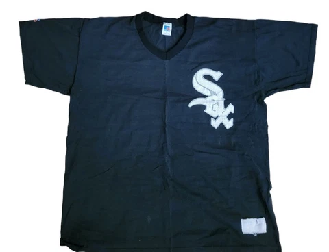Vintage Russell Athletic Chicago White Sox T Shirt XL Jersey Made In USA 90s Cover