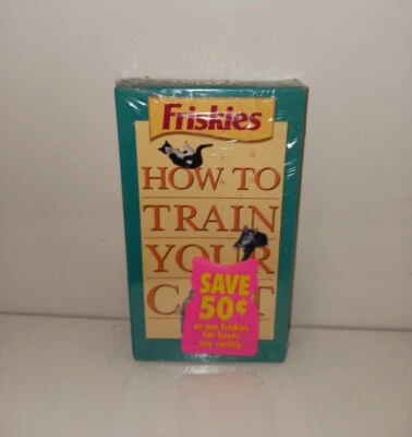 Friskies How To Train Your Cat VHS training tips for kitten BRAND NEW OOP Sealed - Image 1 of 4