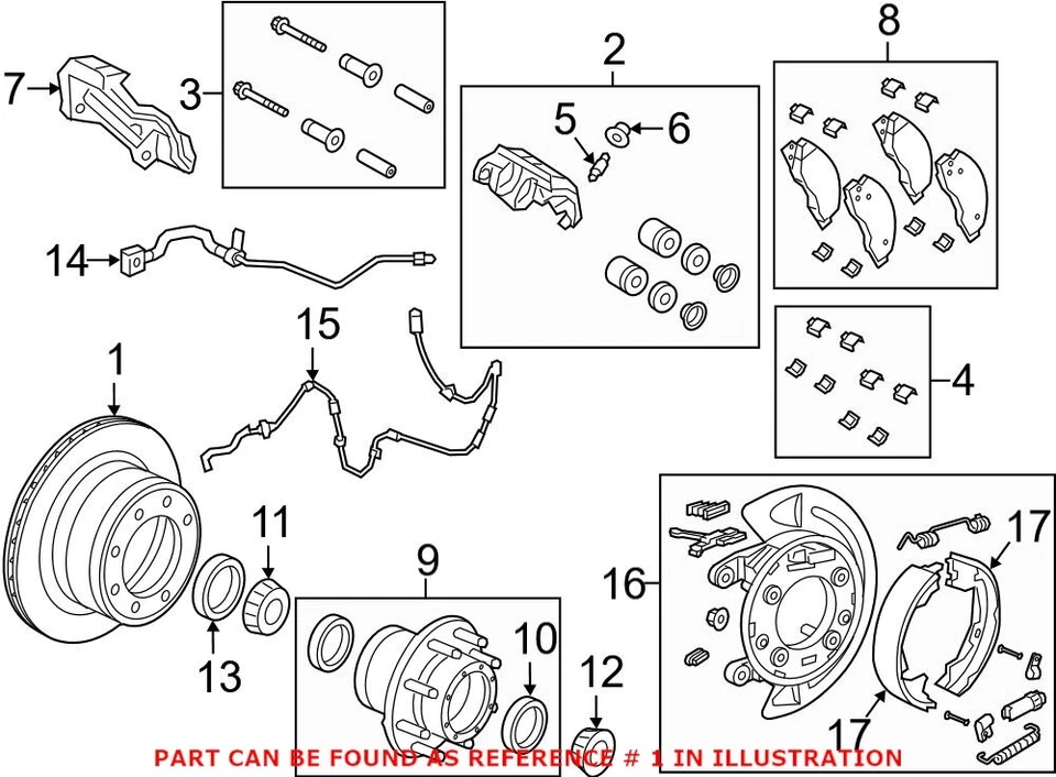 Оригинальный ротор заднего дискового тормоза Mopar от оригинального производителя для Ram 3500 - Изображение 1 из 1