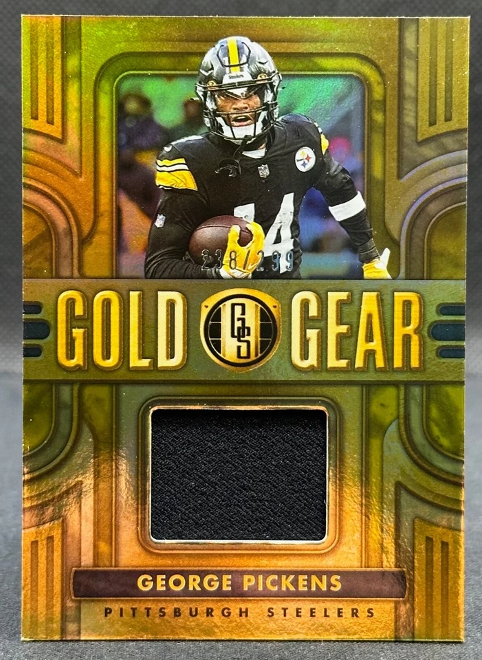 2023 Panini Gold Standard George Pickens Gold Gear Patch #238/299 Steelers - Image 1 of 3