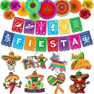 Cinco De Mayo Party Decorations, Preassembly Mexican Themed Fiesta Party Banner - Picture 1 of 7
