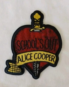 Alice Cooper Schools Toppa Ricamata Con Licenza A C 2.1/2"" X 3.1/2"" Nuova - Foto 1 di 3
