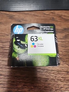 Cartouche d'encre tricolore haute capacité HP 63XL NEUVE ! EXP. déc 2026 - Photo 1/1