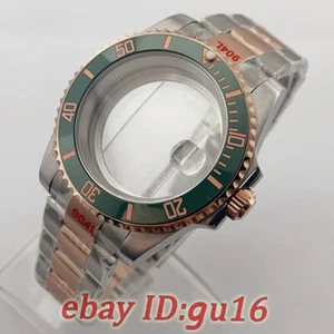40 mm grüne Keramik Lünette Uhrengehäuse passend für NH34 NH35 NH36 Miyota 8215 ETA 2824/2836 - Bild 1 von 40