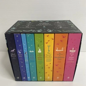 The Puffin Classics Deluxe Collection 8 Books Paperback Box Set - Picture 1 of 7